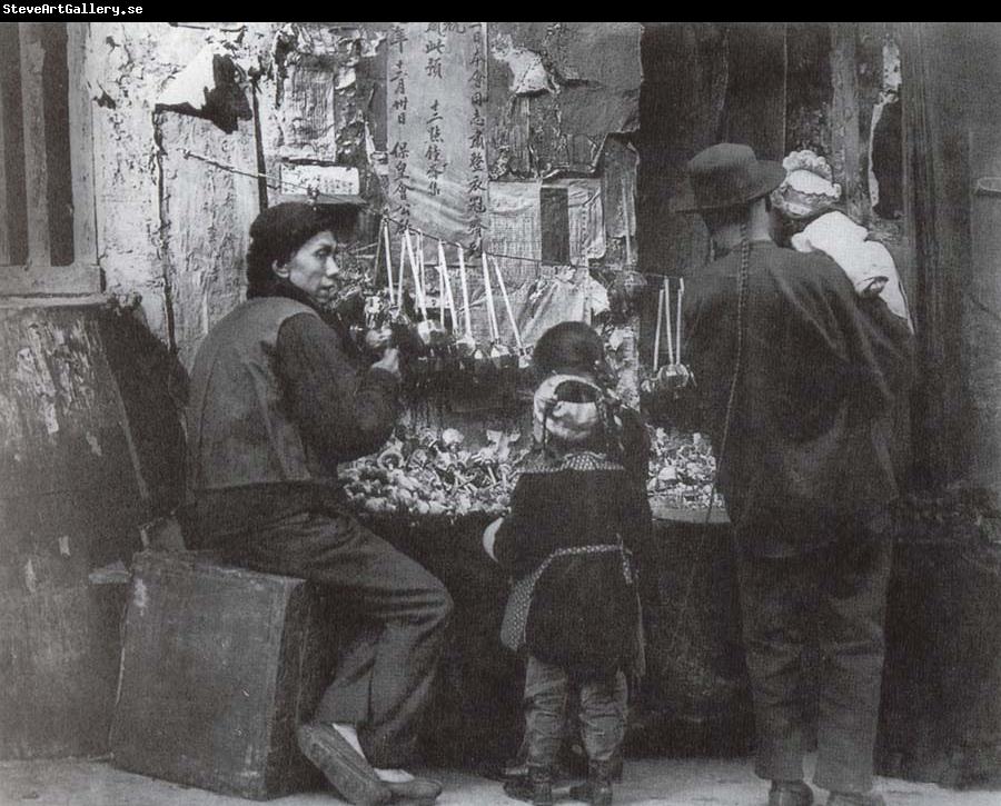 Arnold Genthe Strabenhandler in Chinatown Francisco